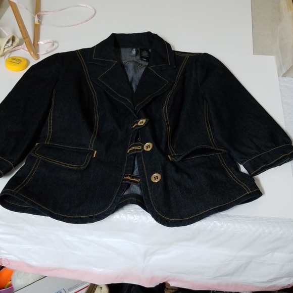 Bisou Bisou Jackets & Blazers - Bisou Bisou jean jacket